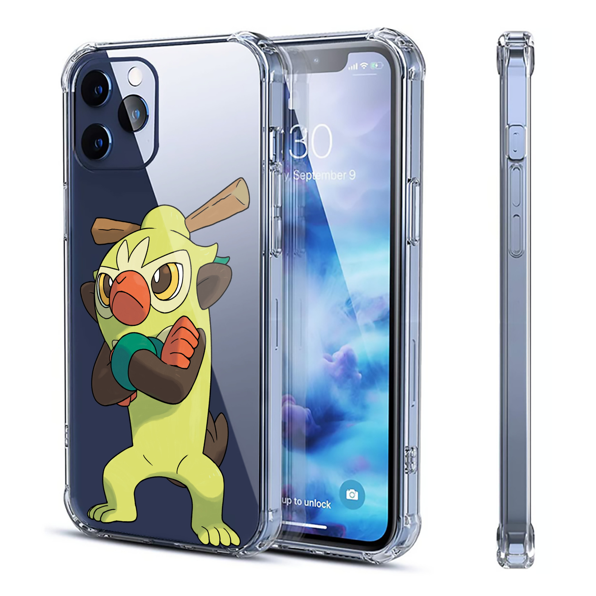 （画像用） ポケットモンスター Pokémon 【iPhone 12シリーズ対応】透明スマホケース（クリアソフトケース）